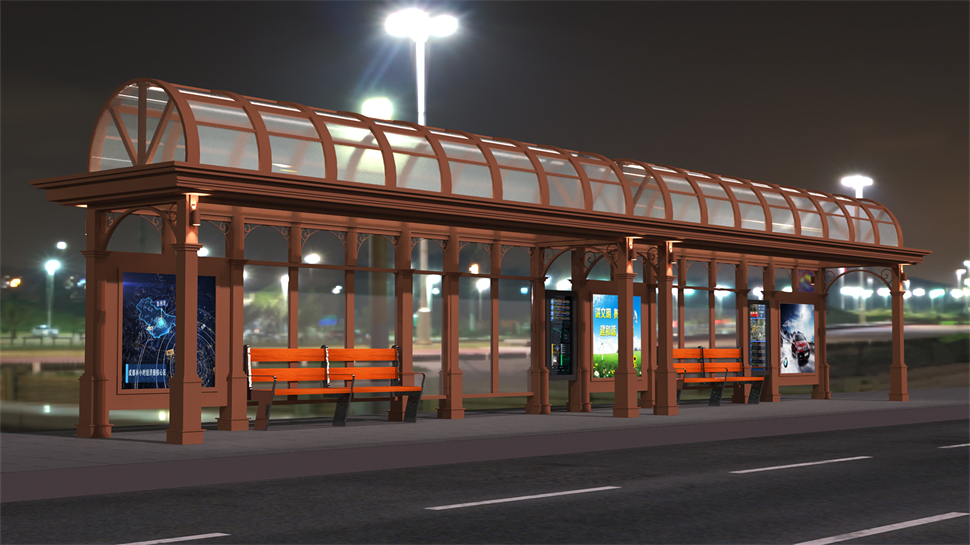 智能候車亭/戶外智能公交車站//公交站臺(tái)廠家